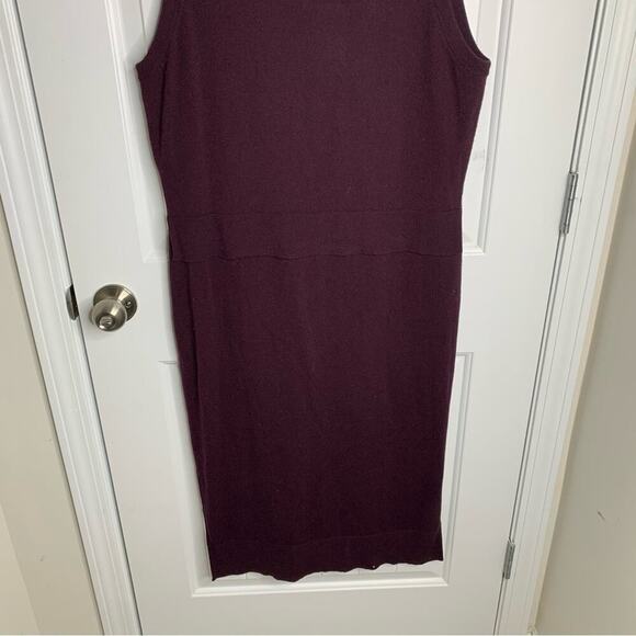Akris Punto cashmere wool blend sleeveless sweater midi dress size 12 - Picture 4 of 11